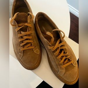 Woman by Common Projects all suede tan size 6